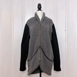 EVE GRAVEL Wool-Blend Cardigan Jacket